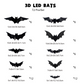 ⏳Begrenzte Zeit 50% Rabatt💥3D Fledermaus LED Wandleuchte Dekor