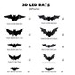 ⏳Begrenzte Zeit 50% Rabatt💥3D Fledermaus LED Wandleuchte Dekor