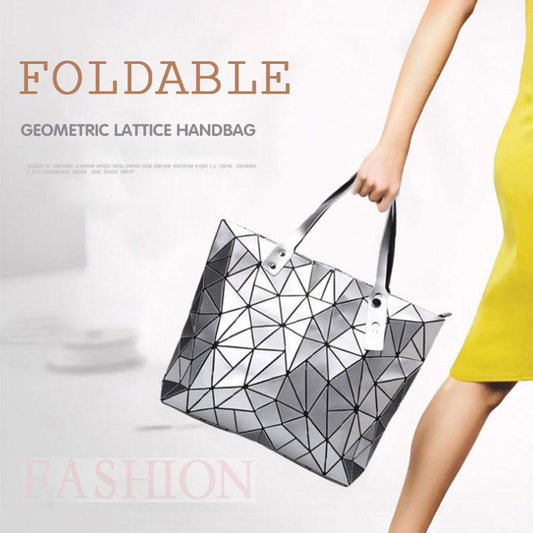 Women Geometric Lattice Handbags