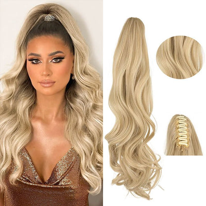 Dreamy Wavy Ponytail Hair Extensions with Clips