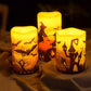 3Pcs Halloween Battery Operated Flameless LED Candles