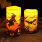 3Pcs Halloween Battery Operated Flameless LED Candles