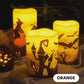 3Pcs Halloween Battery Operated Flameless LED Candles