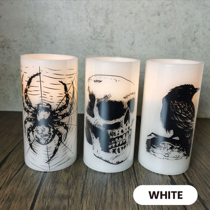 3Pcs Halloween Battery Operated Flameless LED Candles