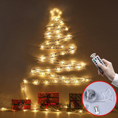 Bendable Pentagram String Lights Set for Christmas Decor