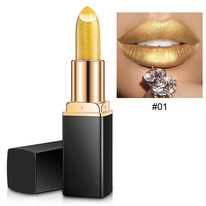 Metallic Shine Color-Changing Lipstick