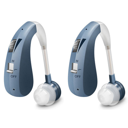 USB Rechargeable Bluetooth Hearing Aid Headphones for Seniors