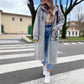 💖New Arrival Hot Sale 🔥Lange, lässige, einfarbige Damenjacke mit Kapuze💥Begrenzter Rabatt von 59 %⏳