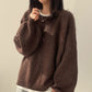Pull oversize chaud et décontracté pour femmes