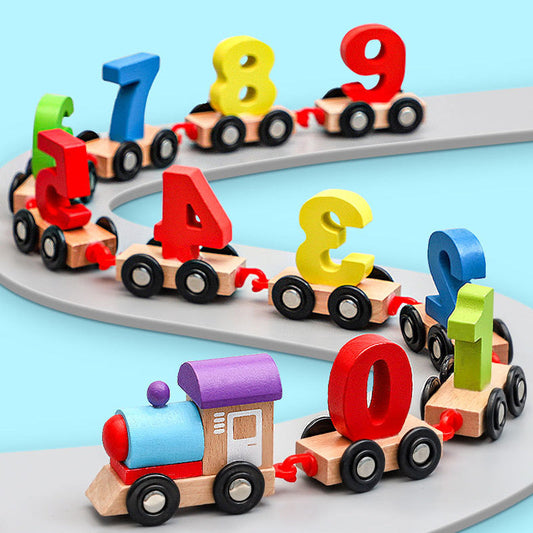 【Early education】Magnetic wooden figure toy