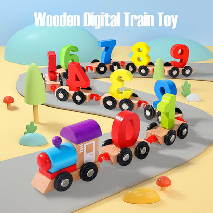 【Early education】Magnetic wooden figure toy