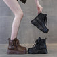 Bottes en cuir avec doublure en peluche pour femmes