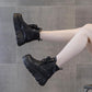 Bottes en cuir avec doublure en peluche pour femmes
