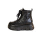 Bottes en cuir avec doublure en peluche pour femmes
