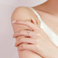 Bague à Chaîne Ajustable avec Imitation de Diamant