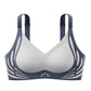 💥💥50% de réduction pour une durée limitée 💥💥Color-Blocked Non-Marking Gathered Push-Up Bra