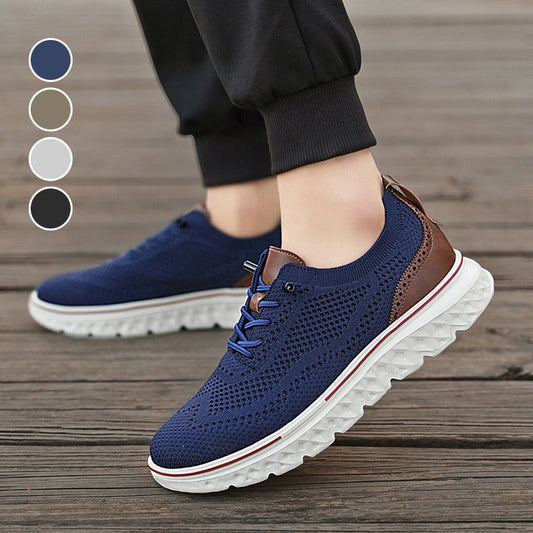 ⏳Begrenzte Zeit 50% Rabatt💥Atmungsaktive, leichte Strick-Sneaker für Herren mit Patchwork-Design