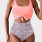🏖️💓2025 Sommer-Hot-Sale - 50% Rabatt🩱Einteiliger Badeanzug mit gerafftem Knoten und Bauchkontrolle
