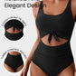 🏖️💓2025 Sommer-Hot-Sale - 50% Rabatt🩱Einteiliger Badeanzug mit gerafftem Knoten und Bauchkontrolle