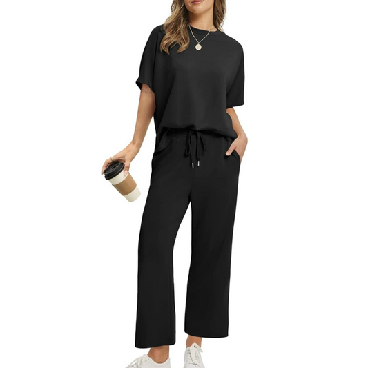 ⏳Begrenzte Zeit 50% Rabatt💥Damen Soft Casual Top und Hosen Set