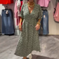 🏖️Summer Cooler Deal: 50% OFF!!! 🎀Damen V-Ausschnitt bedrucktes Kleid
