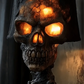 ⏳Begrenzte Zeit 50% Rabatt💥LED-Totenkopf Lampe mit Flammeneffekt ✨ – Handmade, Energiesparend & Perfekt für Partys! (20cm, USB-Betrieb)