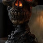⏳Begrenzte Zeit 50% Rabatt💥LED-Totenkopf Lampe mit Flammeneffekt ✨ – Handmade, Energiesparend & Perfekt für Partys! (20cm, USB-Betrieb)