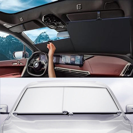 50 % Rabatt für begrenzte Zeit, nur heute gültig 🔥🔥☀️Universal versenkbare Sonnenblende für Auto-Frontscheiben